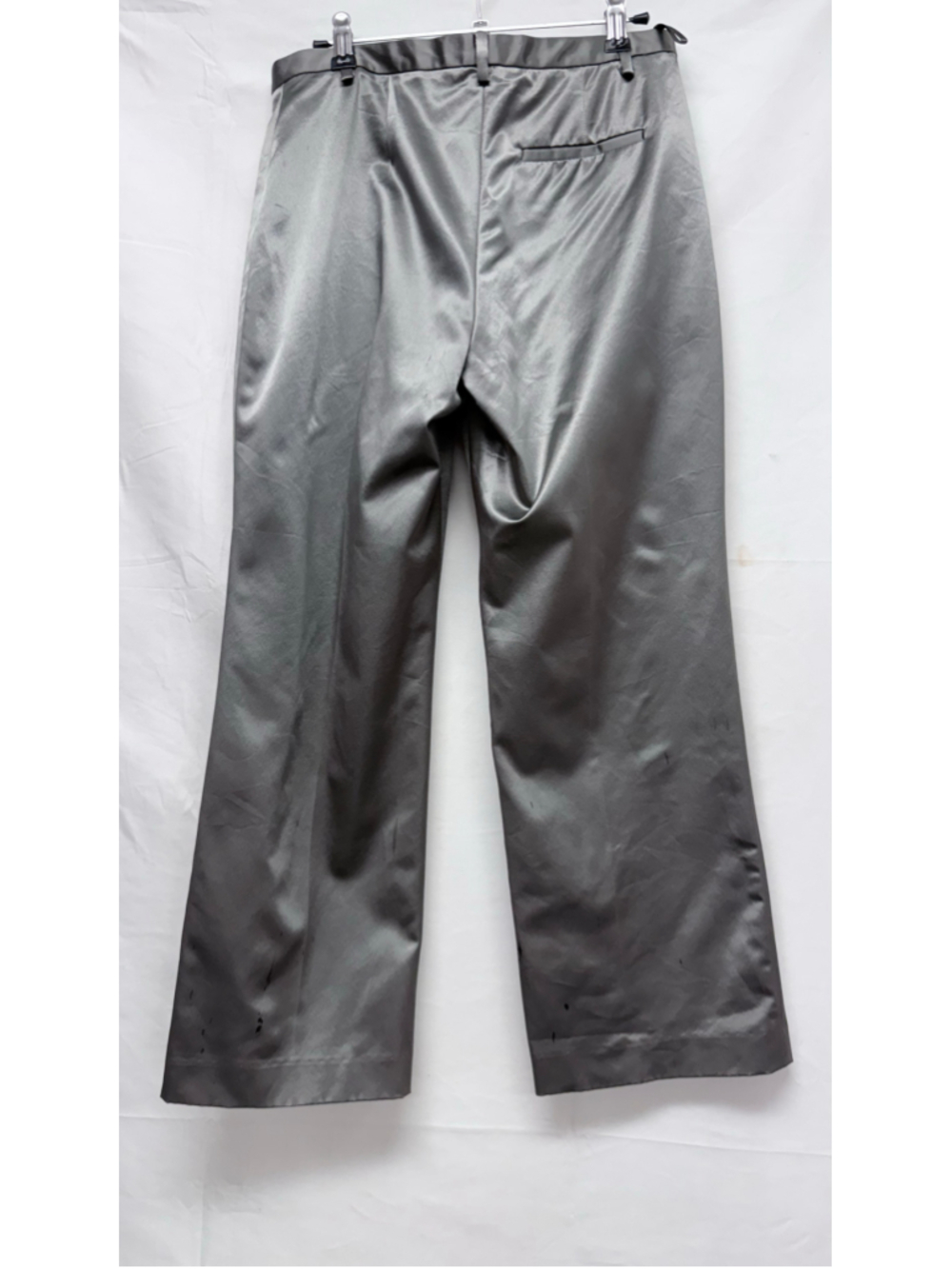 Women's Gap Cropped Stretch Satin Pants Size 4 Grey